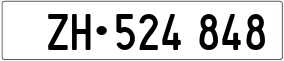 Trailer License Plate